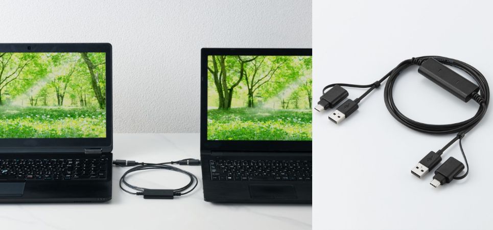 ネットワーク不要!パソコン同士を繋げるだけで簡単にデータ移行可能なUSB Type-C変換アダプター付きリンクケーブルを新発売