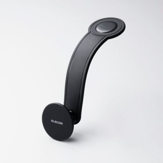 付属の面ファスナーステッカーでダッシュボードにしっかり固定!車載スマートフォンホルダー(粘着タイプ)