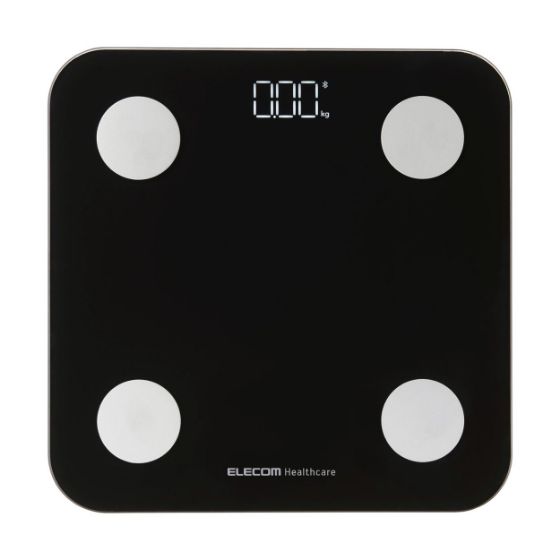 測定データを専用アプリ「ELECOM Healthcare」に転送できる Bluetooth®+Wi-Fi通信機能搭載 体組成計