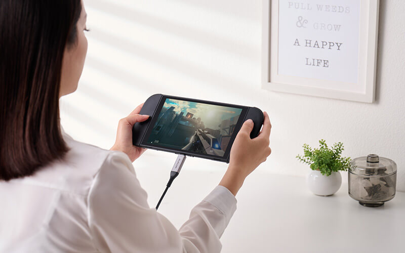 USB Type-Cポート搭載のゲーム機に！