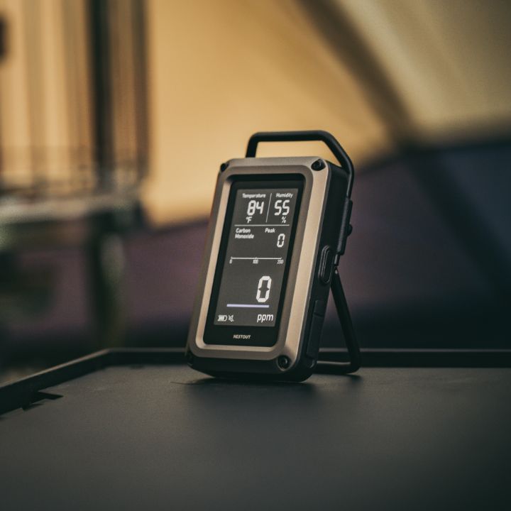 防水・防塵機能に加え、温度計と湿度計も搭載!一酸化炭素アラーム/3in1モデル