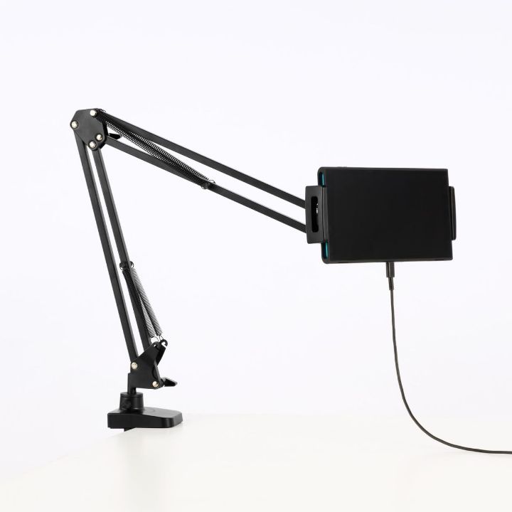 自在に動くフレキシブルアームで、快適な使用ポジションを実現!Nintendo Switch™シリーズ専用 アーム型スタンド