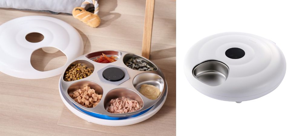 ウェットフードも新鮮キープ!留守中でも愛犬や愛猫に6食分のごはんを提供できるタイマー式6食自動給餌器を新発売
