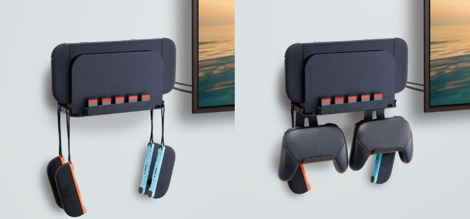 Nintendo Switch™シリーズ対応!ゲーム機本体やその周辺機器をまとめて収納できる壁掛け収納スタンドを新発売