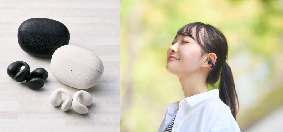 オープン型で周囲の音も聞こえる!イヤーカフ構造で快適フィットを実現したオープンイヤー型 完全ワイヤレスイヤホンを新発売