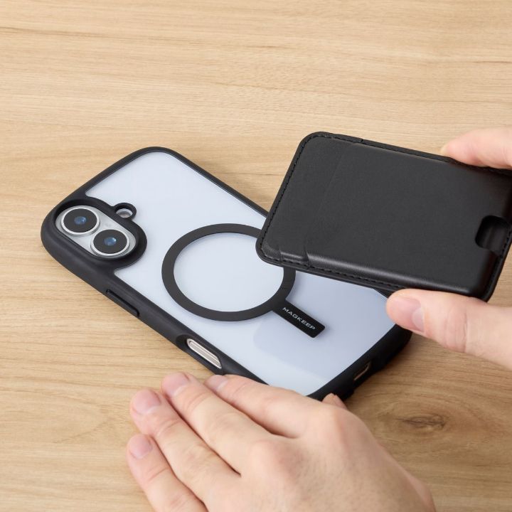 内蔵マグネットで、アクセサリーを固定する強力な吸着力を実現!マグネットリングステッカー