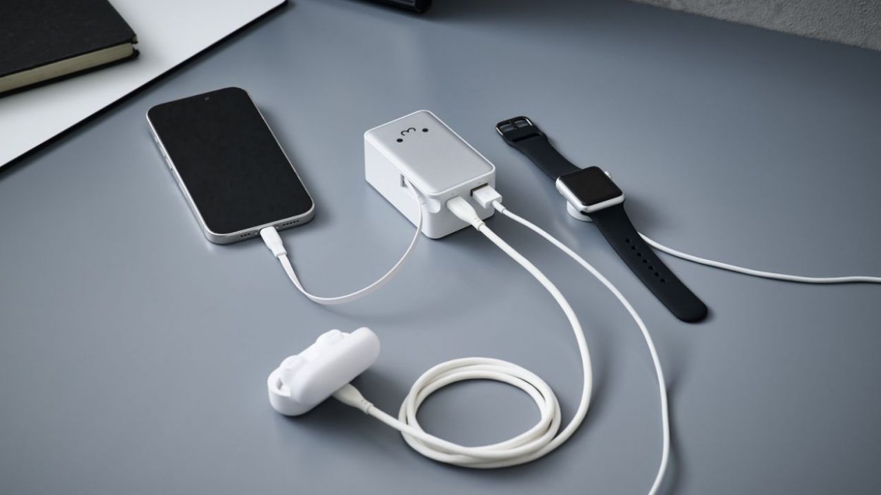 モバイルバッテリーとスマートフォンをまとめて充電できる"まとめて充電"に対応