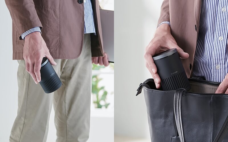 ワイヤレスでコンパクトだから、気軽に持ち運んですぐに使える