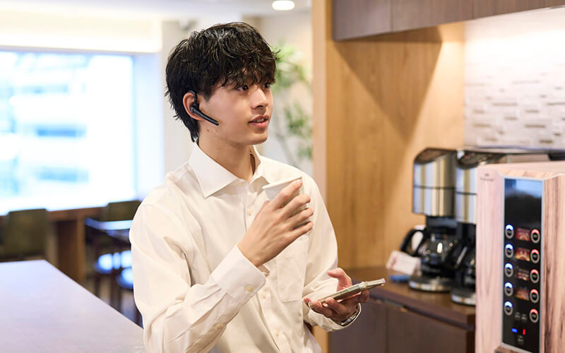 ENC機能搭載、クリアでノイズの少ない高音質な通話を実現