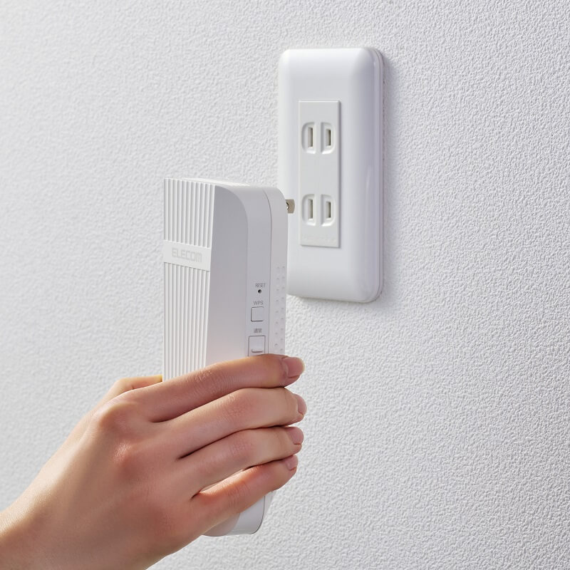 スリムスタイルで大きく飛び出さず、廊下などに設置しても邪魔になりにくい