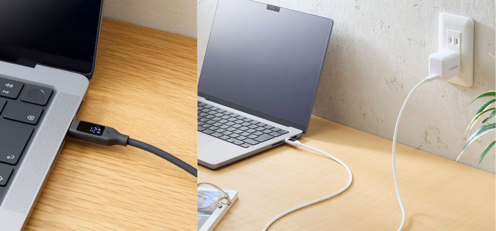 充電状況がひと目で分かる!電力ディスプレイ付きのUSB Type-C&trade;ケーブル&延長ケーブルを新発売