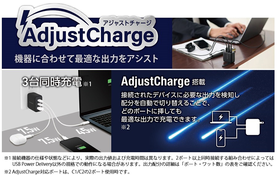 AdjustCharge機能