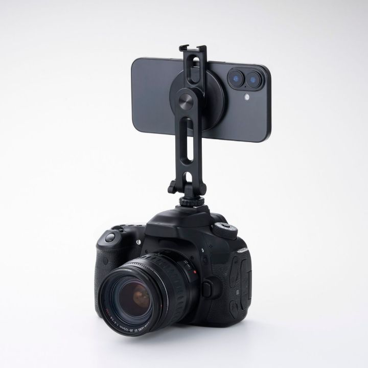 マグネット装着でスマートフォンを素早く着脱!MAGKEEPシリーズ・カメラ用マウント(マグネットタイプ)