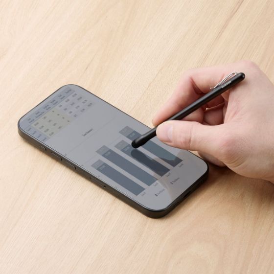 高密度ファイバーチップで快適操作!軽い力でしっかり反応する、超感度タイプ