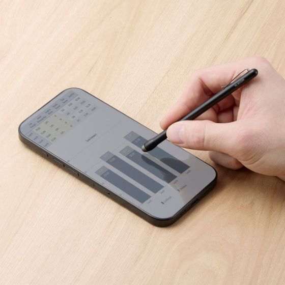 耐久性の高い導電繊維素材!滑りがよく、スムーズな書き心地の、導電繊維タイプ