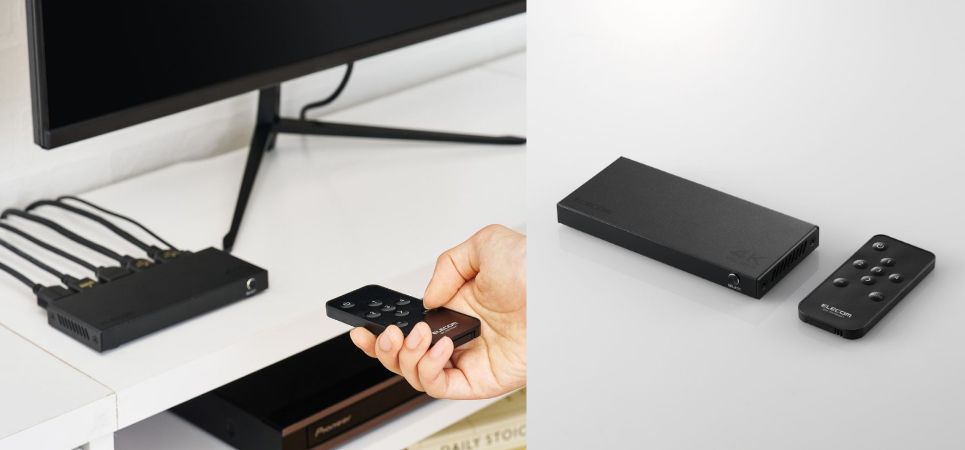 複数の再生機器の切り替えがスムーズに。ディスプレイ1台で映画やゲームを楽しめるHDMI切替器を新発売