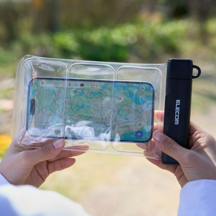 [特殊構造タイプ]特殊構造で水中タッチ操作が可能