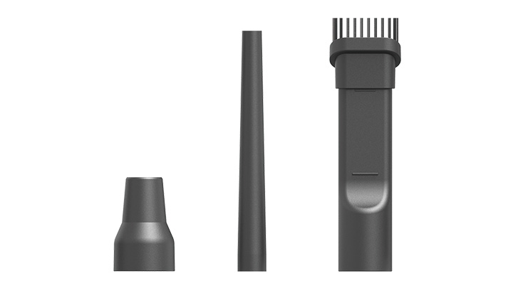 用途に合わせて使い分けられる3種類のノズル付き