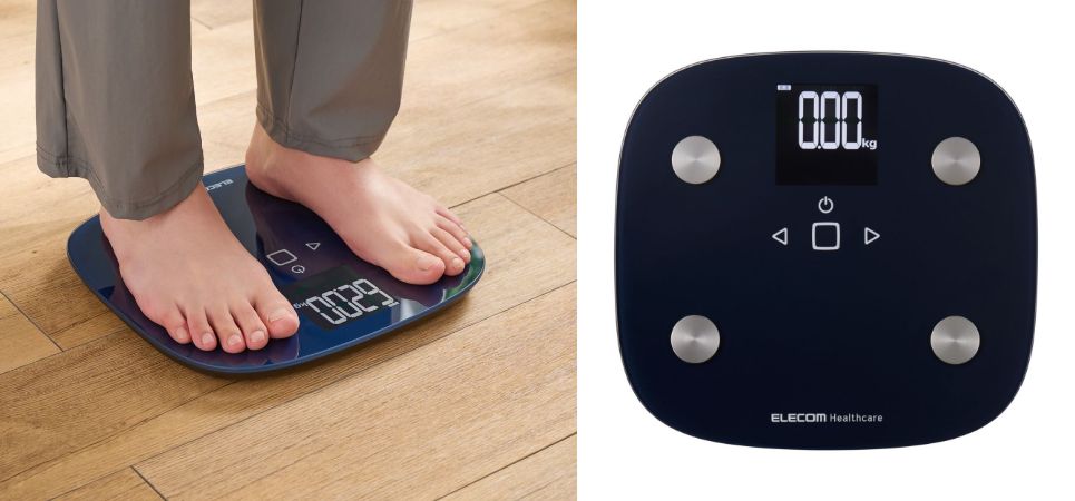 立ったまま、はっきり見やすい!40mmの大きな文字表示を採用した体組成計を新発売