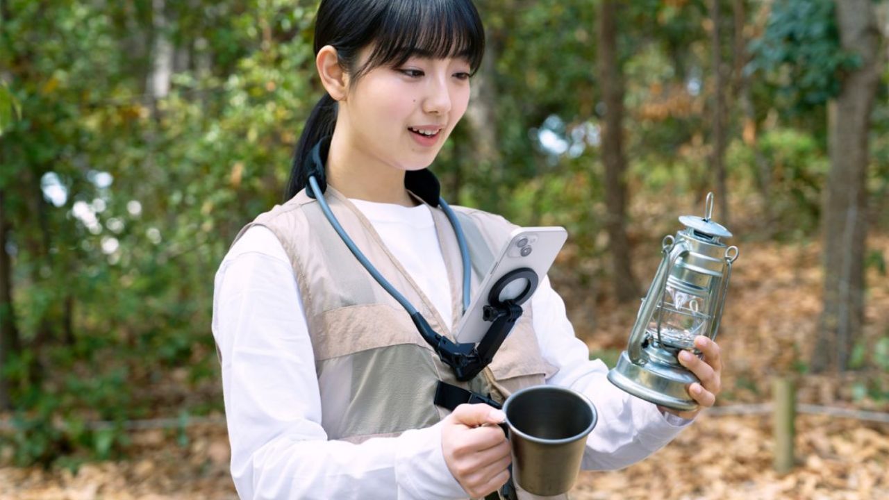 両手を使った作業動画の撮影におすすめ!首に掛けて撮影ができるMAGKEEPシリーズのネックレス式マウント