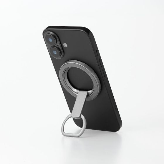 指にしっかりフィットして落下を防止!縦横自在に操作可能な MAGKEEPスマホリング