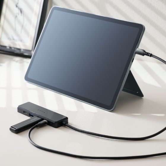 USB機器・HDMI&reg;・充電器をこの1台にまとめて接続できる!5ポート搭載のドッキングステーション(マグネット付き/5Gbps/4K60Hz)