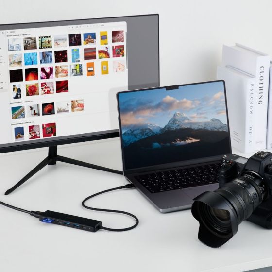USB機器・SDカード・HDMI&reg;・充電器をこの1台にまとめて接続できる!7ポート搭載のドッキングステーション(マグネット付き/10Gbps/4K60Hz)