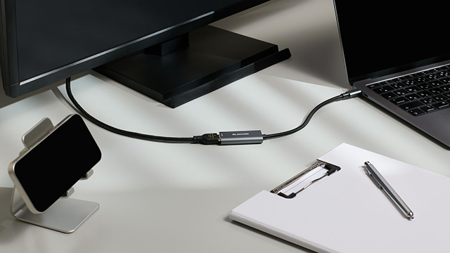 大画面での作業や映像視聴が快適に!HDMI&reg;ポート搭載の映像変換アダプター&変換ケーブル