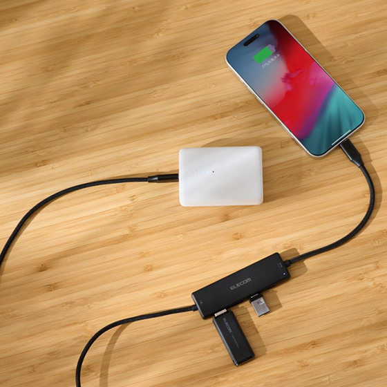 最大入力100Wで、パソコン充電にも対応