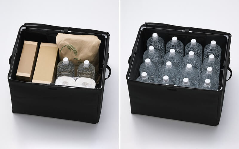 複数の荷物が同時に配達されても安心。約85Lの大容量サイズです