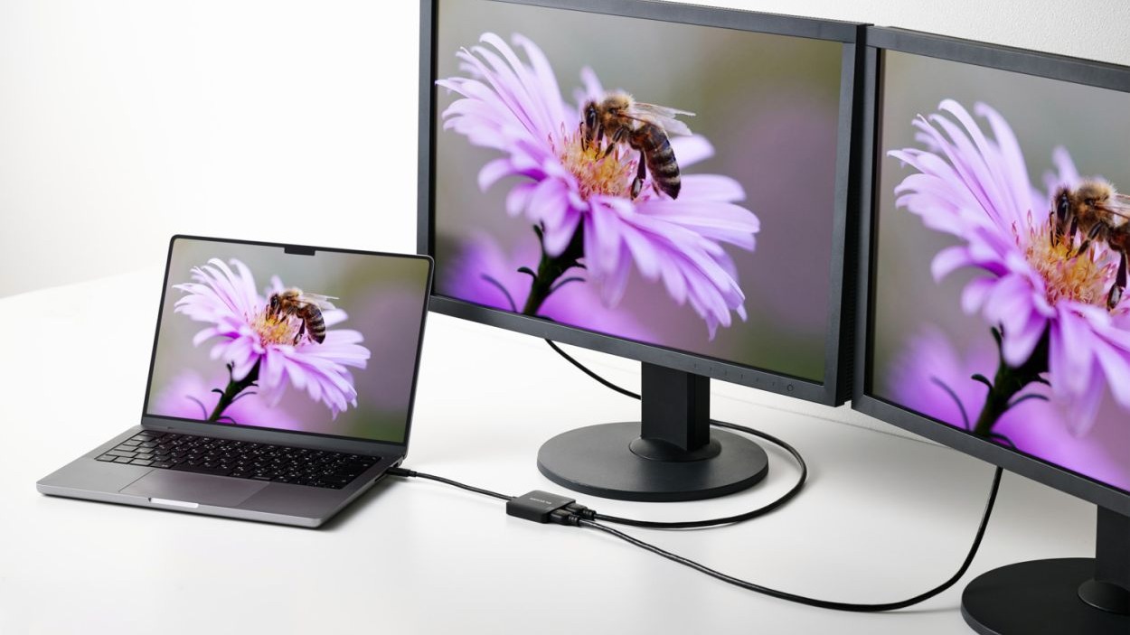 最大2台のディスプレイに複製・拡張表示 USB Type-C → HDMI 2ポートモデル