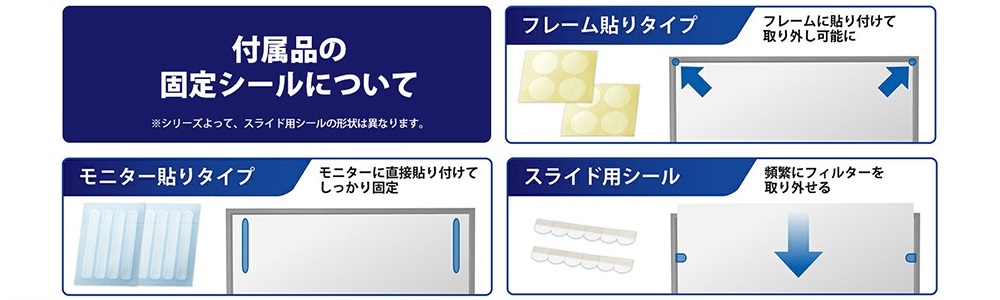 付属品の固定シールについて