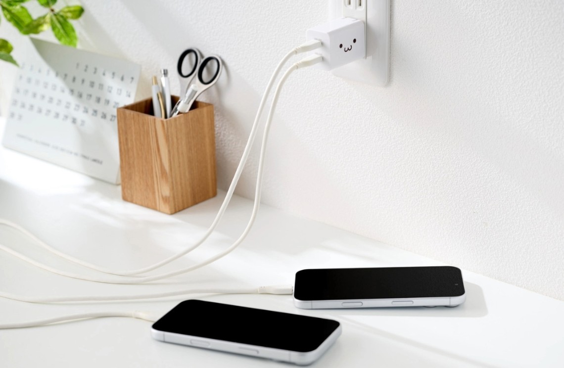 最大30Wで同時に2台充電ができる、USB Power Delivery・PPS対応モデル