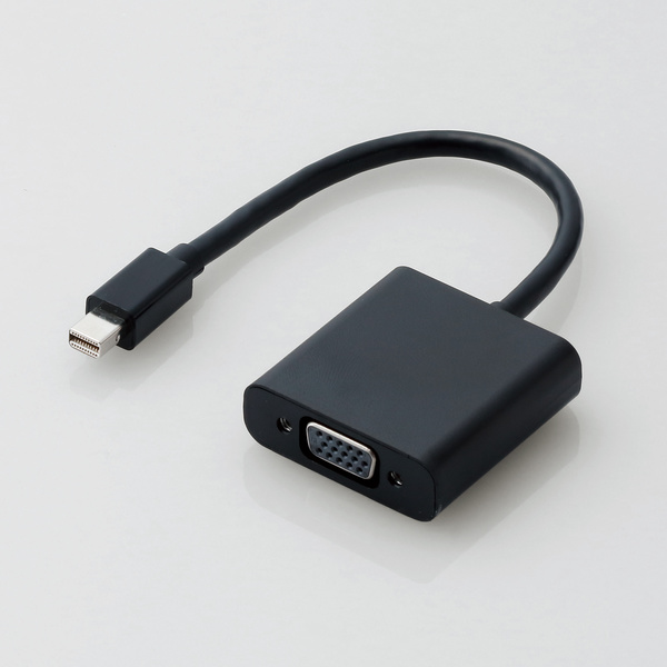 Mini DisplayPort-VGA変換アダプタ - AD-MDPVGAXBK