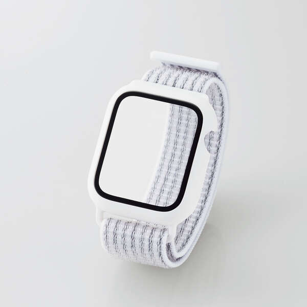 Apple Watch 44mm用フルカバーケース ファブリックバンド一体型 - AW