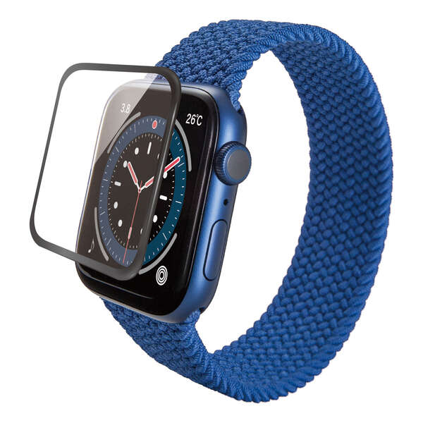 Apple Watch SE、Series 6[40mm]/フルカバーガラスフィルム/光沢0.33mm