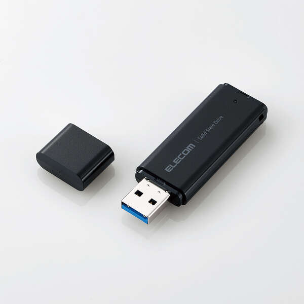 350MBs色エレコム 外付け ポータブルSSD 500GB USB3.2(Gen1) PS4