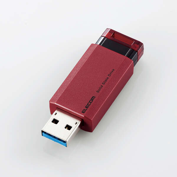 エレコム ESD-EPK0500GRD 500GB ポータブルSSD USB