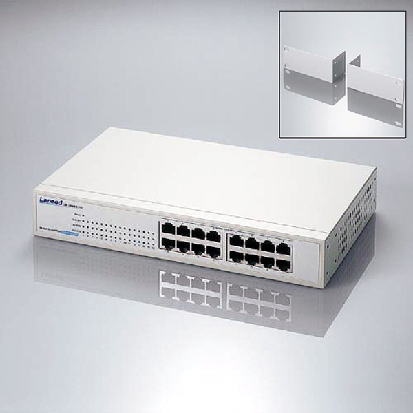 Giga対応16ポートスイッチ(金属筐体/電源内蔵) - EHC-G16MN2-HW
