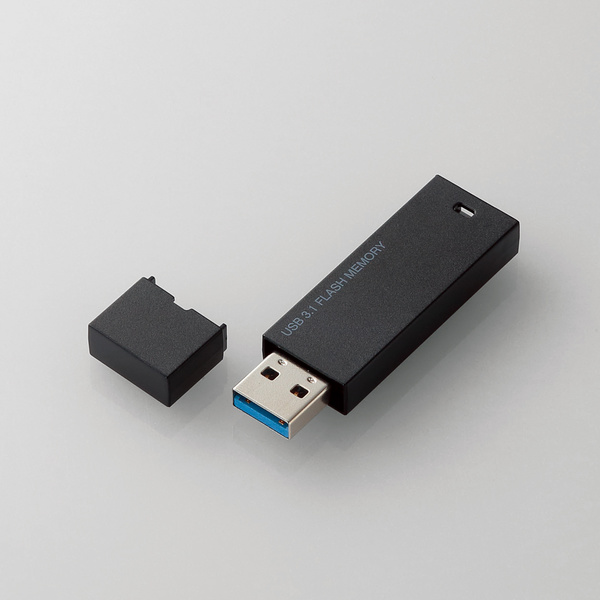 キャップ式USBメモリ(ブラック)32GB - MF-MSU3B32GBK/H キャップ式USBメモリ(ブラック)32GB - MF-MSU3B32GBK/H