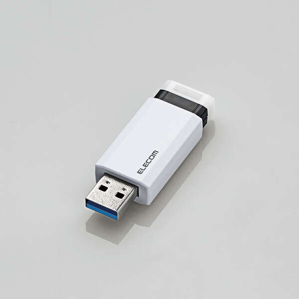 USB3.1(Gen1)対応 ノック式USBメモリ - MF-PKU3128GWH