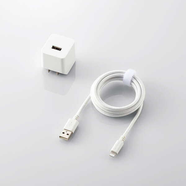AC充電器(2.4A/Cケーブル一体型＋Aポート×1） | エレコム