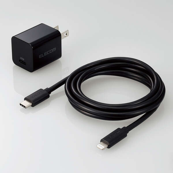 USB Power Delivery 20W AC充電器(C-Lightningケーブル付属) MPA-ACLP04BK