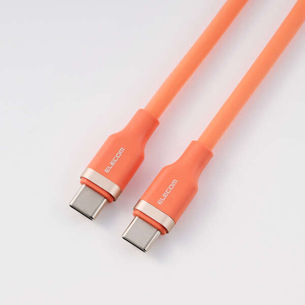 オレンジ スマートフォン本体 USB-C USB Type-C(TM) - USB Type-Cケーブル(USB2.0/100W/なめらか) - MPA