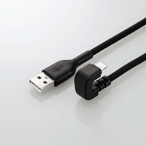 充電ケーブル ライトニング L字型デザイン iPhone lightning 長さ0.3m 1m 充電器 断線防止 急速充電 アイフォン 3color スマホ