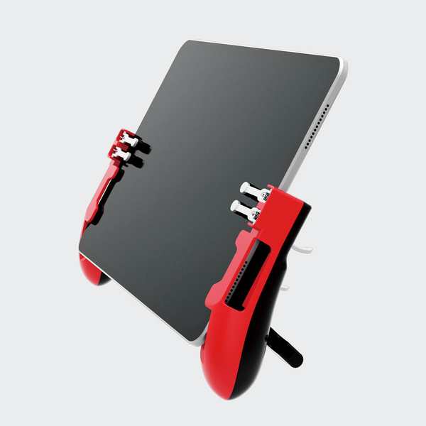 タブレット用ゲーミンググリップ4ボタン（左右各1） - P-GMGT4B01RD