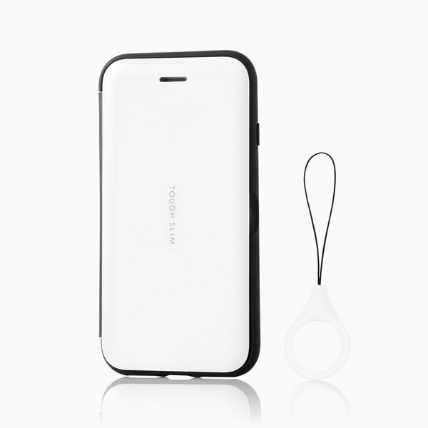 iPhone 8用TOUGH SLIM/シェルフラップ - PM-A17MTSSWH