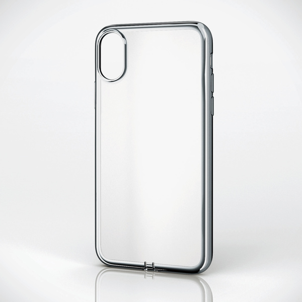 iPhone XS用ソフトケース/極み/サイドメッキ - PM-A18BUCTMSV