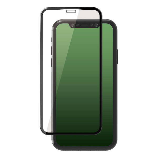 iPhone 11 Pro Max用フルカバーガラスフィルム/フレーム付 - PM
