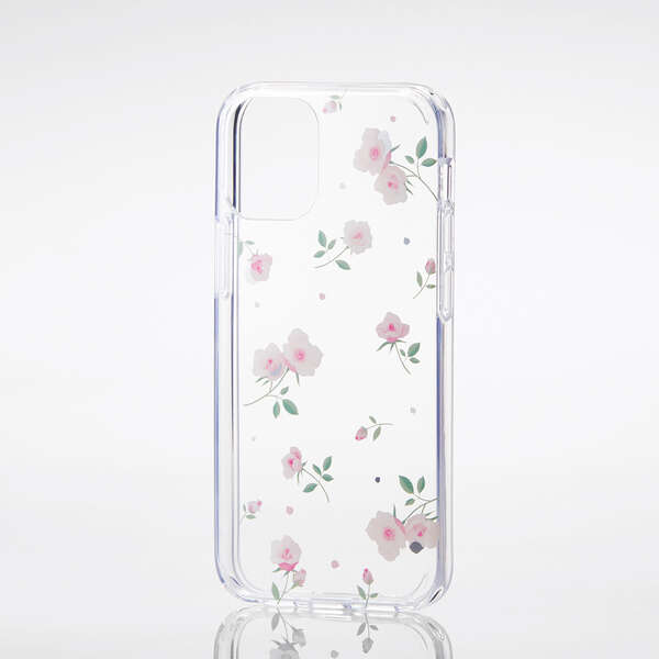 iPhone 12 mini ハイブリッド ケース フラワー - PM-A20ATSGF03